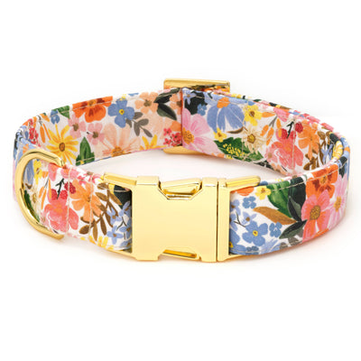 Marguerite Spring Dog Collar: XS/ Gold  The Foggy Dog  Paper Skyscraper Gift Shop Charlotte
