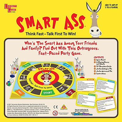 Smart Ass Game | Ages 12+ Games University Games  Paper Skyscraper Gift Shop Charlotte
