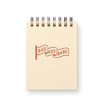 Badass Babe Mini Jotter Notebook - French Vanilla Notebooks Ruff House Print Shop  Paper Skyscraper Gift Shop Charlotte