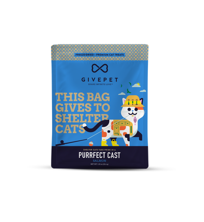 GivePet Purrfect Cast Freeze Dried Cat Treats Pets GivePet  Paper Skyscraper Gift Shop Charlotte