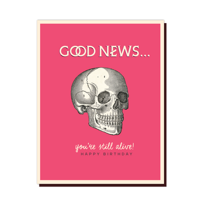 GOOD NEWS | Birthday Card Cards OffensiveDelightful  Paper Skyscraper Gift Shop Charlotte