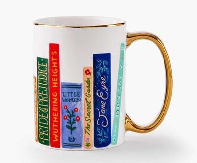 Book Club Porcelain Mug Mugs Rifle Paper Co  Paper Skyscraper Gift Shop Charlotte