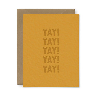 Yay! Yay! Yay! Congratulations Greeting Card Cards Ruff House Print Shop  Paper Skyscraper Gift Shop Charlotte