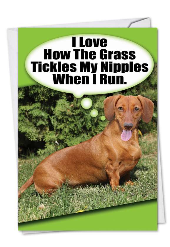 I Love How the Grass Tickles | Birthday Card