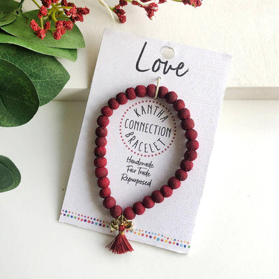 Love - Kantha Connection Bracelet Jewelry World Finds  Paper Skyscraper Gift Shop Charlotte