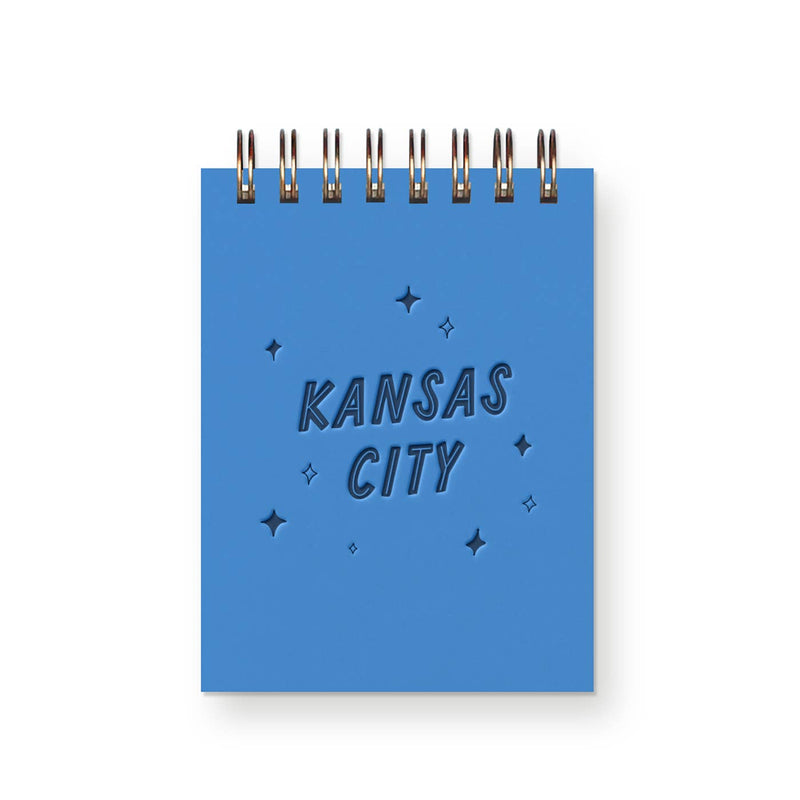 Custom City Happy Place Mini Jotter Notebook: Bluebird Cover  Ruff House Print Shop  Paper Skyscraper Gift Shop Charlotte