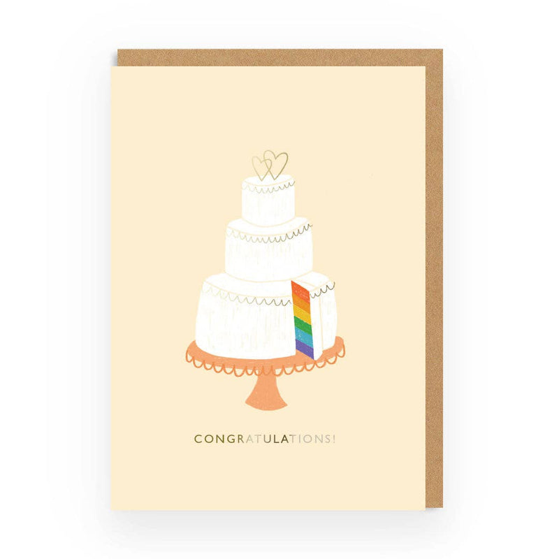 Rainbow Cake | Wedding Card