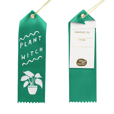 Plant Witch Award Ribbon  Yellow Owl Workshop  Paper Skyscraper Gift Shop Charlotte