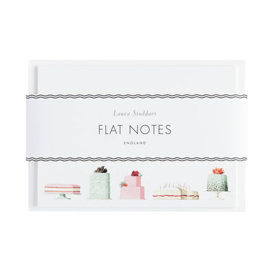Cakes Flat Note Set (2 different designs included)  Hester & Cook - Stationery  Paper Skyscraper Gift Shop Charlotte