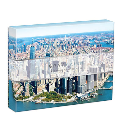500 Piece Double Side + Postcard Gray Malin New York City Puzzle | Galison Fun Chronicle  Paper Skyscraper Gift Shop Charlotte