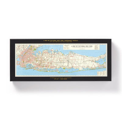1000 piece Jigsaw Puzzle | Panoramic Puzzle NYC Map Gift Chronicle  Paper Skyscraper Gift Shop Charlotte
