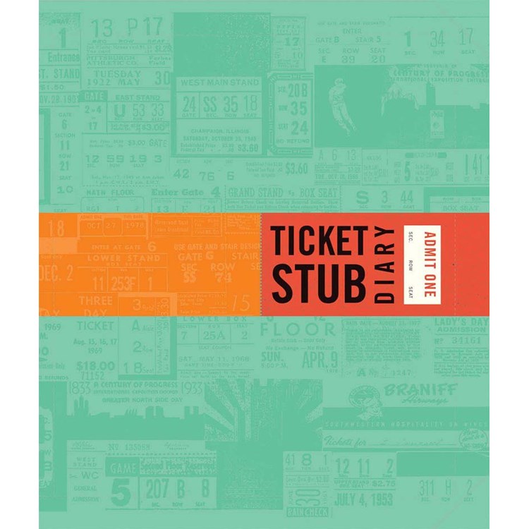 Ticket Stub Diary, re-release (journal) Books Chronicle  Paper Skyscraper Gift Shop Charlotte
