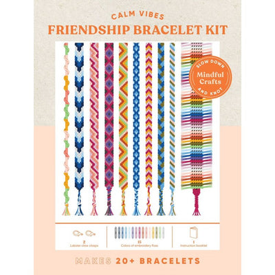 Mindful Crafts: Calm Vibes Friendship Bracelet Kit Gift Chronicle  Paper Skyscraper Gift Shop Charlotte