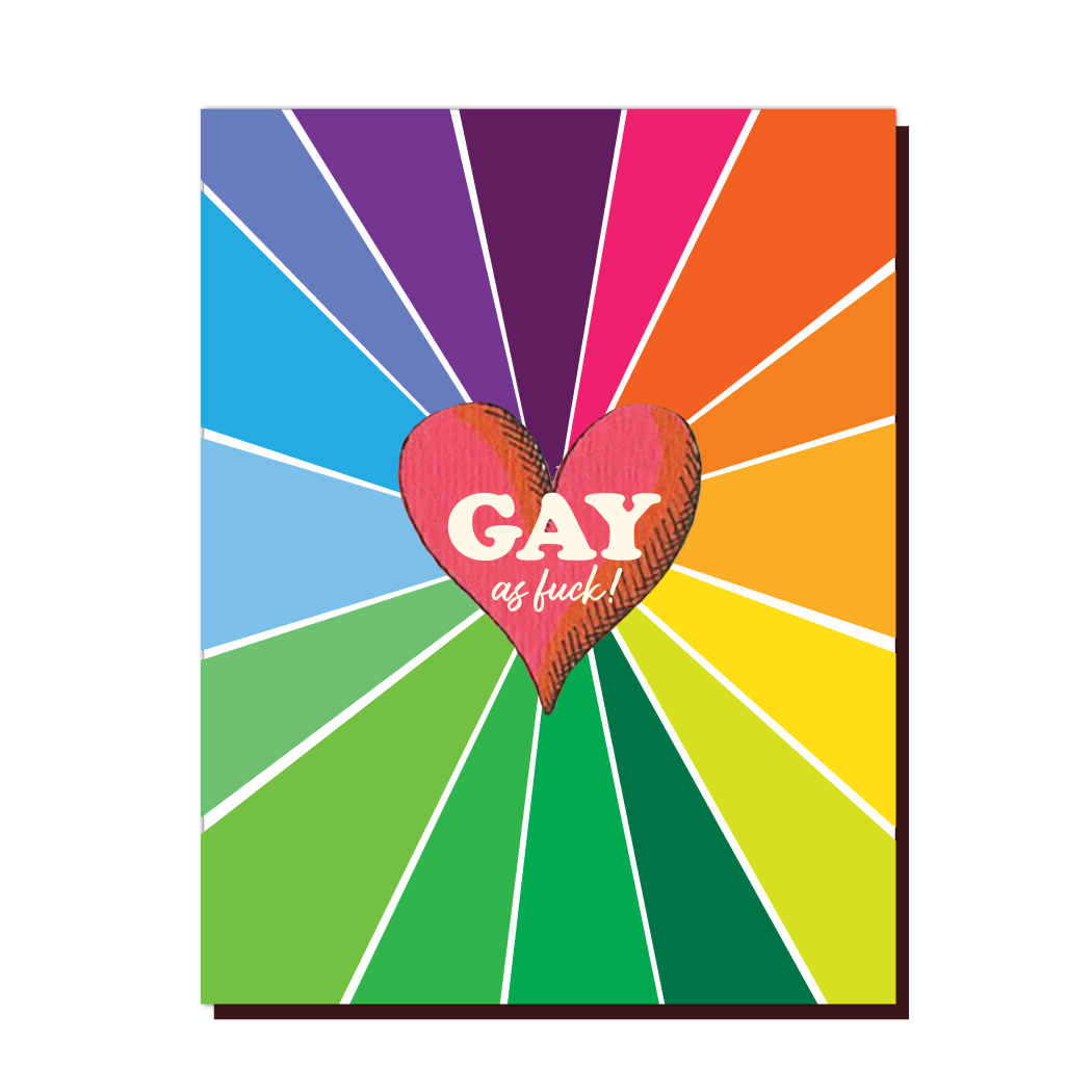 Gay AF LGBTQ Card Paper Skyscraper