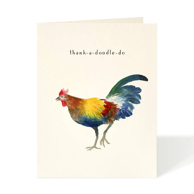 Italian Rooster - Thank You Card Cards Felix Doolittle  Paper Skyscraper Gift Shop Charlotte