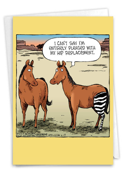 Horse Hip Replacement | Get Well Card Cards NobleWorks  Paper Skyscraper Gift Shop Charlotte