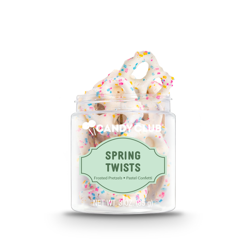 Spring Twists Frosted Pretzels