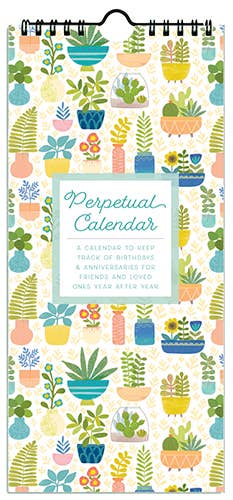 Perpetual Calendar - Anne's Patterns-Birthday Calendar Cards GINA B DESIGNS  Paper Skyscraper Gift Shop Charlotte