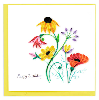 Wildflower Birthday Blooms - Card Cards Quilling Card  Paper Skyscraper Gift Shop Charlotte