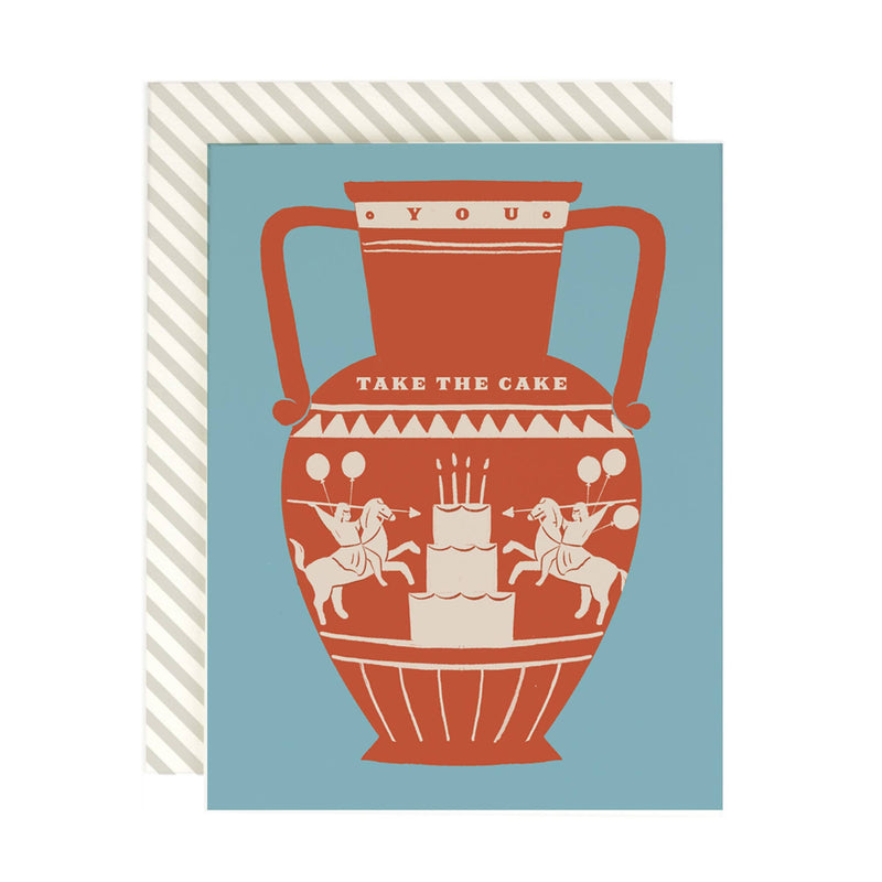 Take the Cake Grecian Vase | Birthday Card
