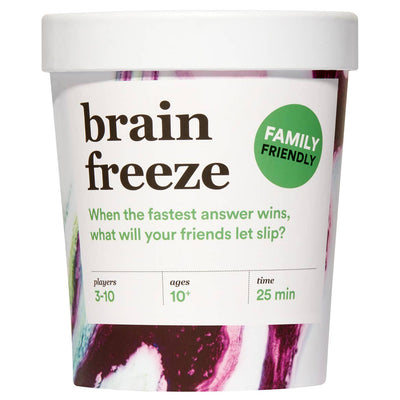 BRAIN FREEZE: The Speak-Before-You-Think Family Game  Dyce Games  Paper Skyscraper Gift Shop Charlotte