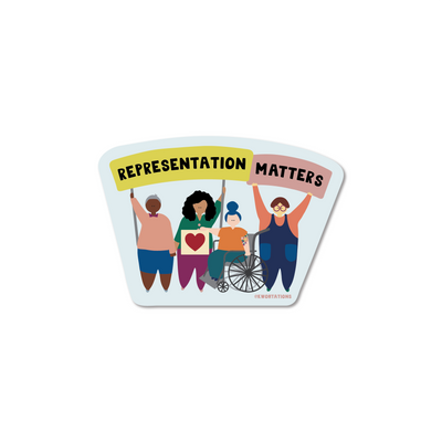 Representation Matters Sticker Stickers Kwohtations Cards  Paper Skyscraper Gift Shop Charlotte