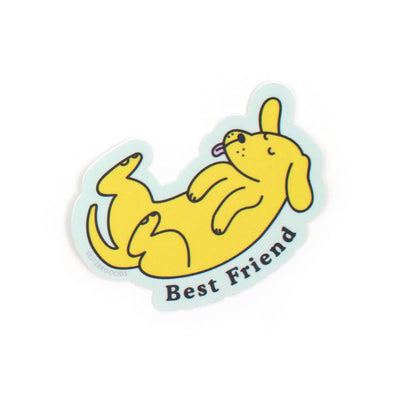 Best Friend Dog Sticker Stickers Seltzer Goods  Paper Skyscraper Gift Shop Charlotte