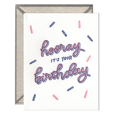 Birthday Hooray | Birthday Card Cards INK MEETS PAPER  Paper Skyscraper Gift Shop Charlotte