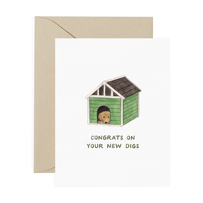 New Digs Congrats Card Cards Amy Zhang  Paper Skyscraper Gift Shop Charlotte