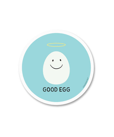 Good Egg (3" Round Sticker) Stickers Maginating  Paper Skyscraper Gift Shop Charlotte