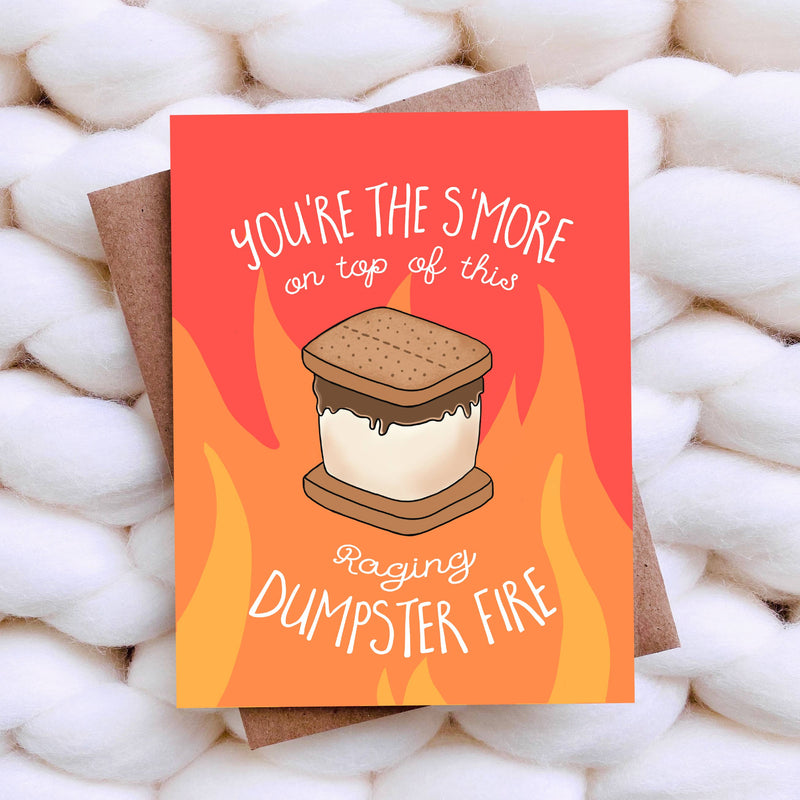 Dumpster Fire Valentines Card