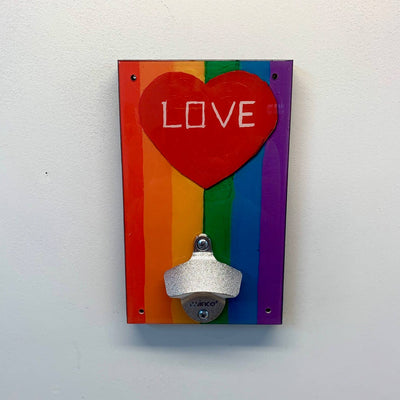 Love Rainbow Bottle Opener Barware Sweet Art Attack  Paper Skyscraper Gift Shop Charlotte