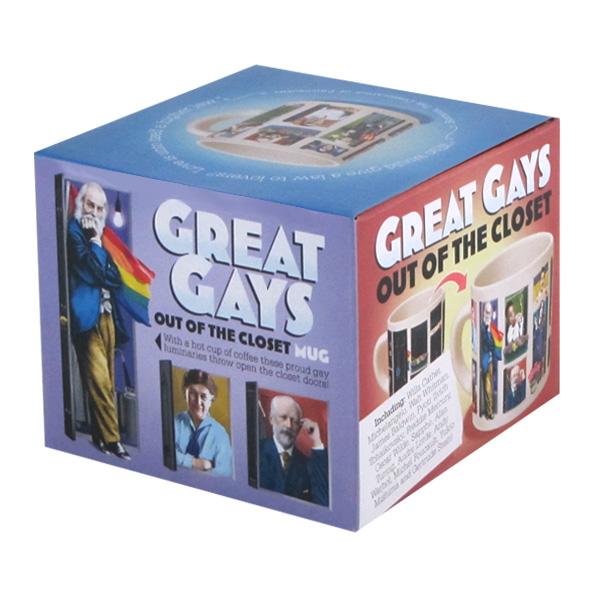 Mug | Famous Gays Mugs Unemployed Philosophers Guild  Paper Skyscraper Gift Shop Charlotte