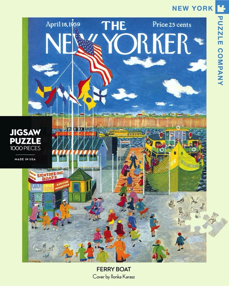 1000 Piece Jigsaw Puzzle | NY Ferry Boat Jigsaw Puzzles New York Puzzle Company  Paper Skyscraper Gift Shop Charlotte