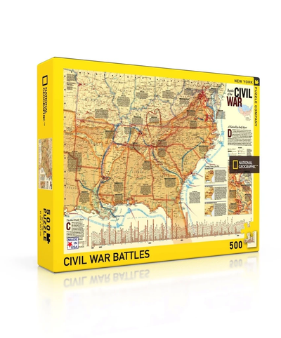 500 Piece Jigsaw Puzzle | Battles of the Civil War Jigsaw Puzzles New York Puzzle Company  Paper Skyscraper Gift Shop Charlotte