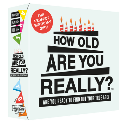 How Old Are You Really? | Party Game Adult Games Hygge Games  Paper Skyscraper Gift Shop Charlotte
