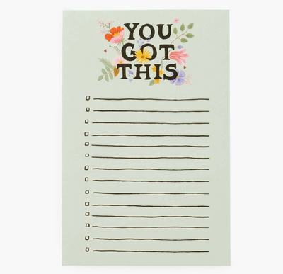 You Got This | Notepad Notepads Rifle Paper Co  Paper Skyscraper Gift Shop Charlotte
