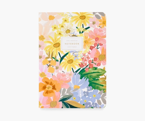 Marguerite Sticked Notebooks | Set of 3 Journals Rifle Paper Co  Paper Skyscraper Gift Shop Charlotte