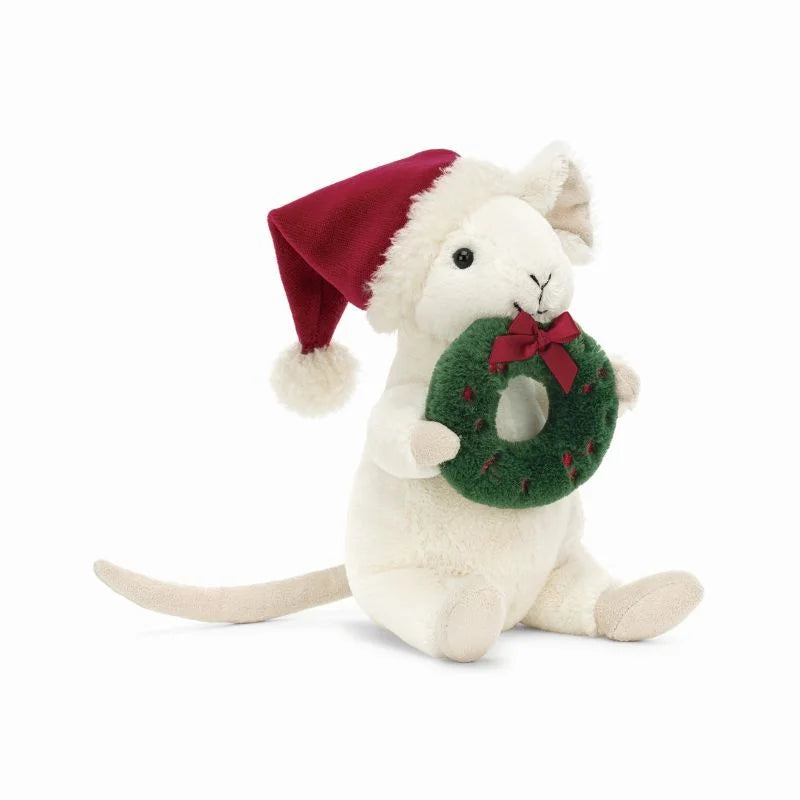 Merry Mouse Wreath  Jellycat  Paper Skyscraper Gift Shop Charlotte