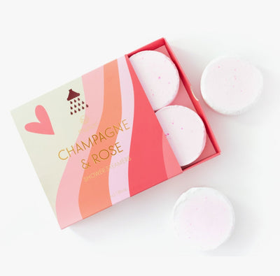 Champagne & Rose Shower Steamers Beauty + Wellness Musee Bath  Paper Skyscraper Gift Shop Charlotte