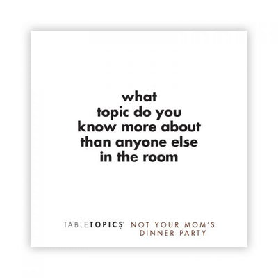 Table Topics: Not Your Moms Dinner Party Games TableTopics  Paper Skyscraper Gift Shop Charlotte