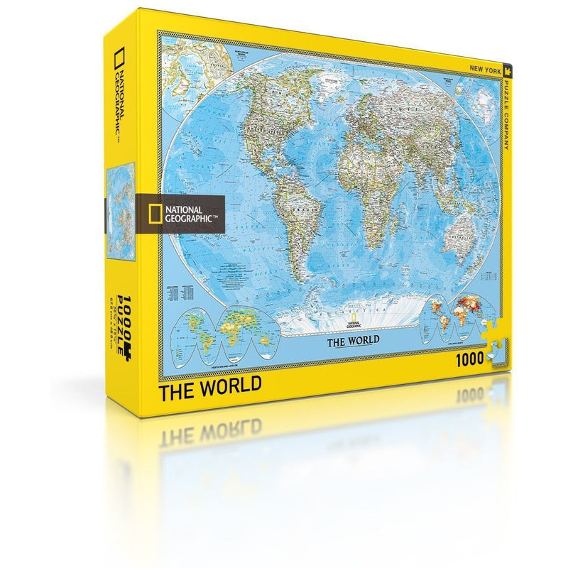 1000 Piece Jigsaw Puzzle | Nat Geo World Map