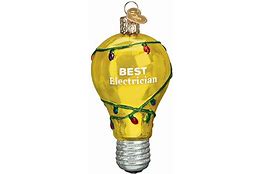 Best Electrician Ornament Ornaments Old World Christmas  Paper Skyscraper Gift Shop Charlotte
