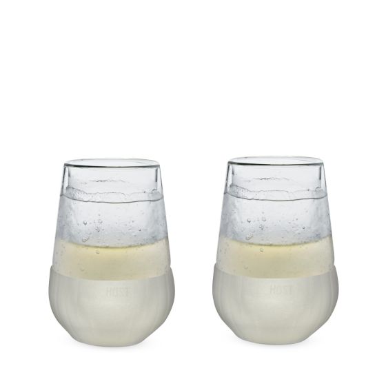 Glass FREEZE Wine Glass | Set of Two Drinkware True Fabrications  Paper Skyscraper Gift Shop Charlotte