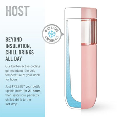 Freeze Bottle | Blush Drinkware True Fabrications  Paper Skyscraper Gift Shop Charlotte